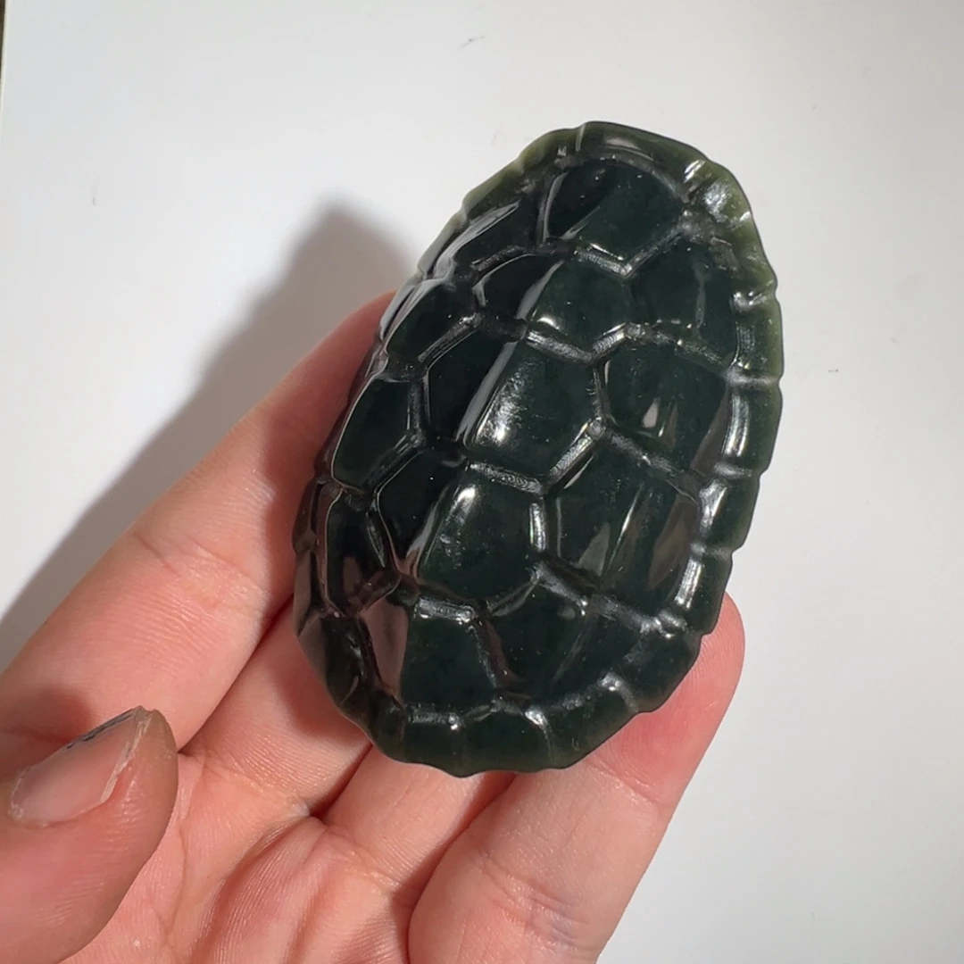 未镶嵌和田玉（青玉）把件亏清 富甲天下 净度一般哈哈油 亏清啊～