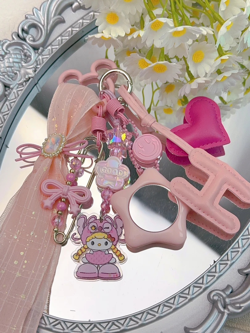 热狗晶晶【A】过款diy手机饰品miu系包挂配多功能手机饰品通用创意