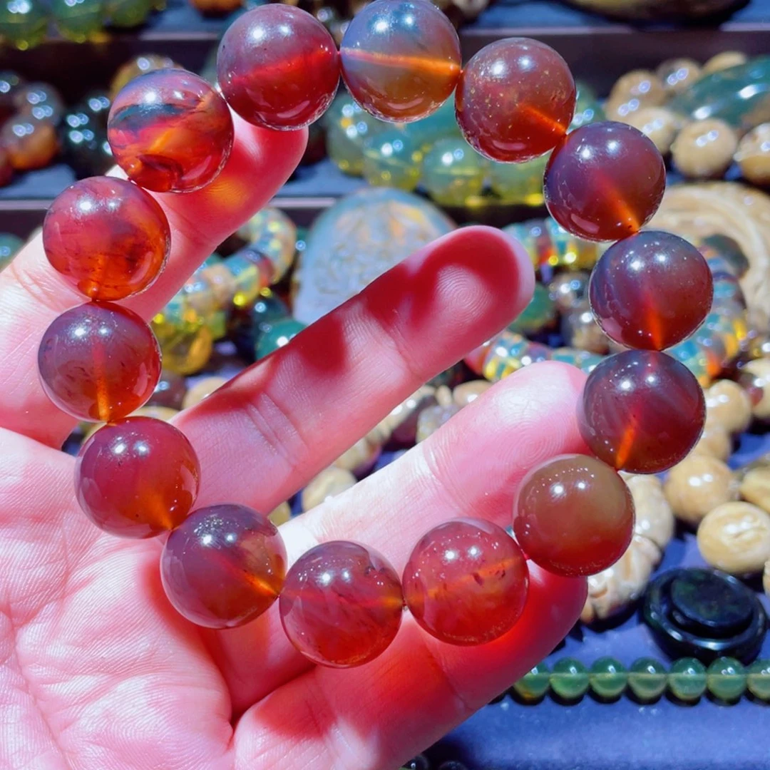 未镶嵌琥珀手链天然