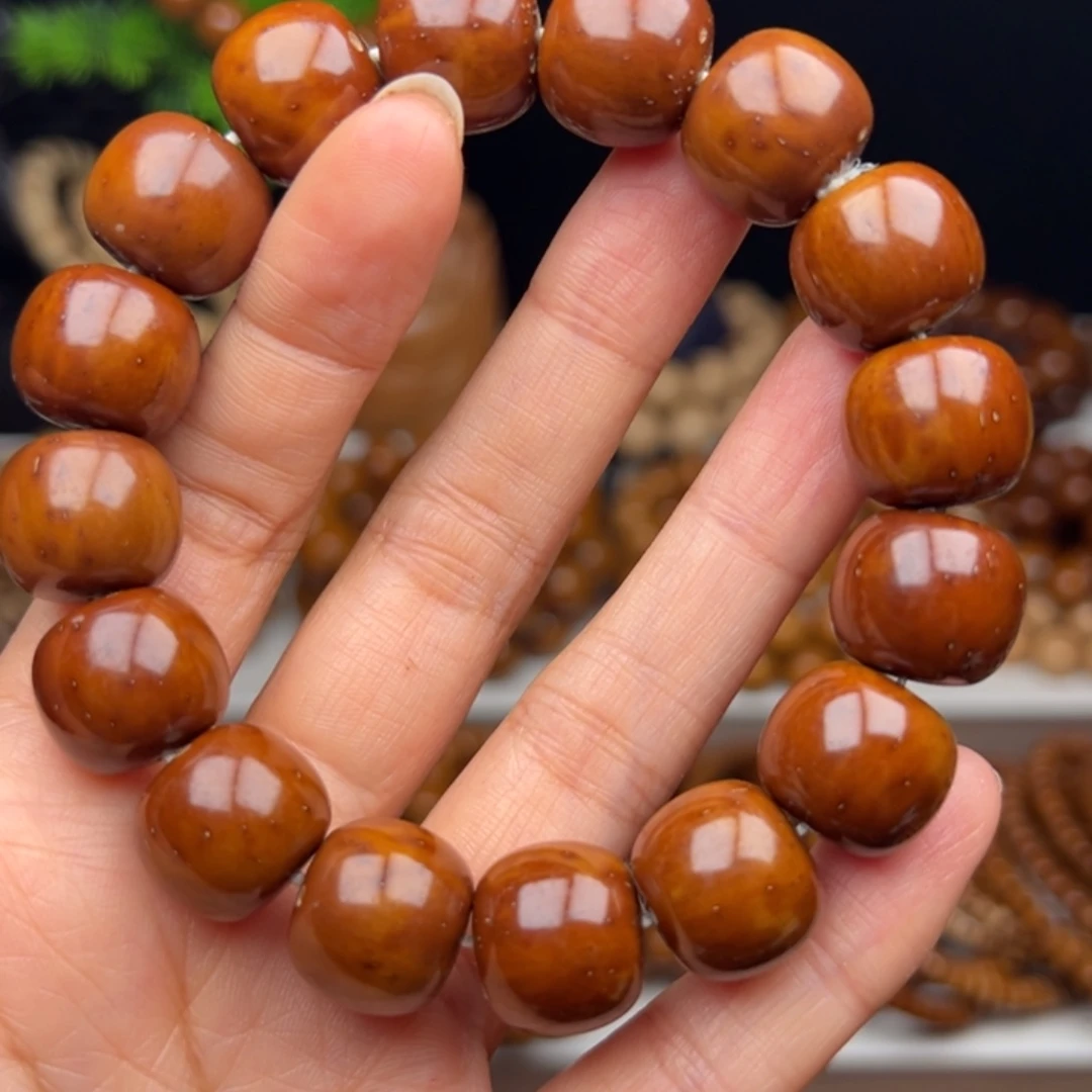 紫金鼠手串卡15半实心老型