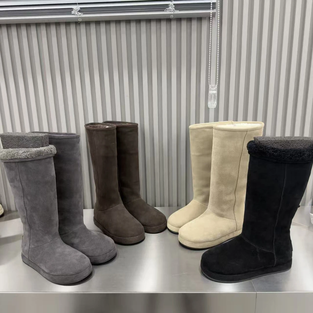 2025新款时尚女鞋厚底增高雪地靴女百搭休闲潮流系带超轻女鞋