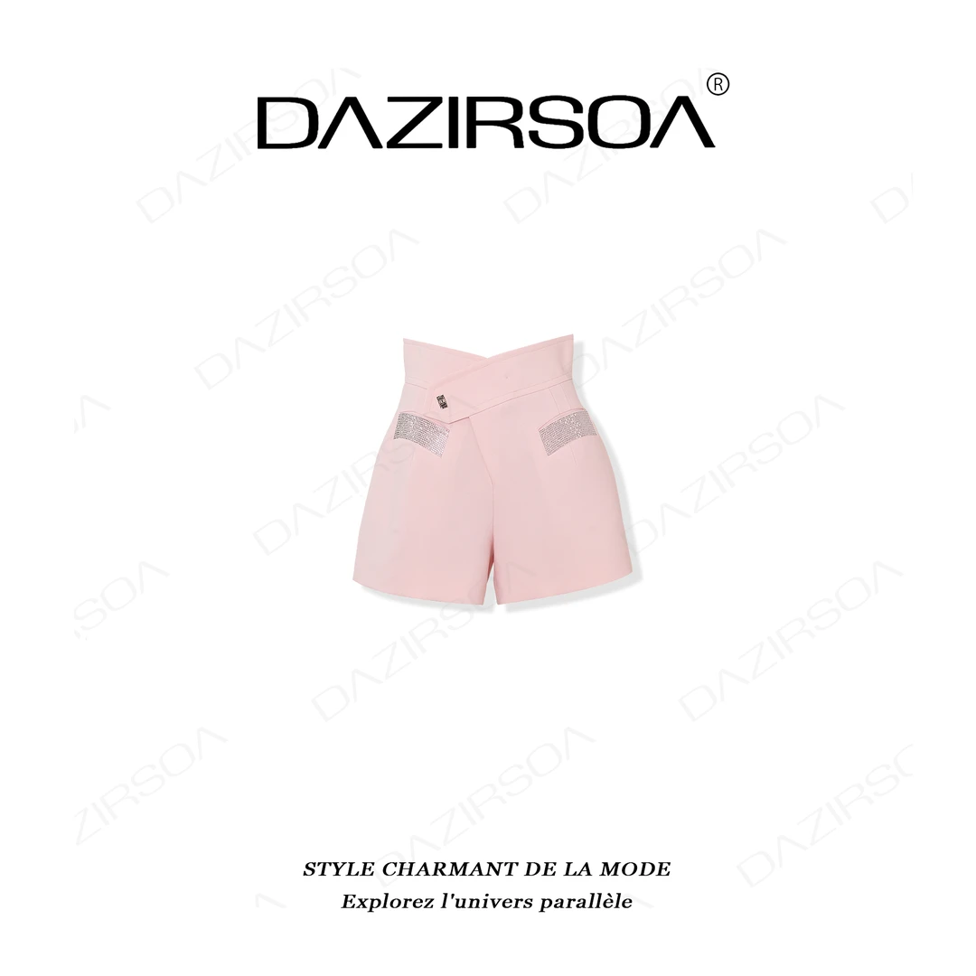 DAZIRSOA/达姿“浮光浅梦”时尚百搭显瘦洋气短裤 X053