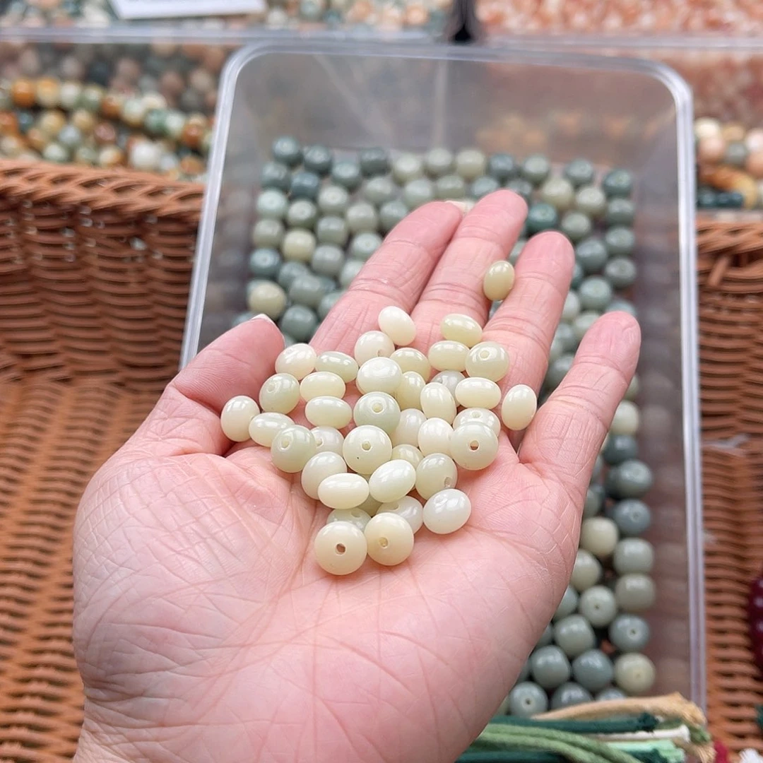 白玉菩提吊坠Z/9mm/100+10颗