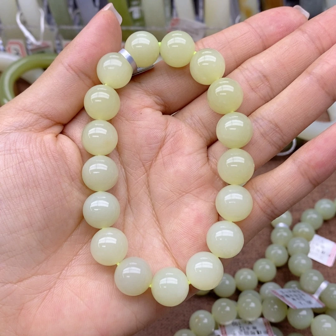 手串未镶嵌和田玉圆*圈卡12