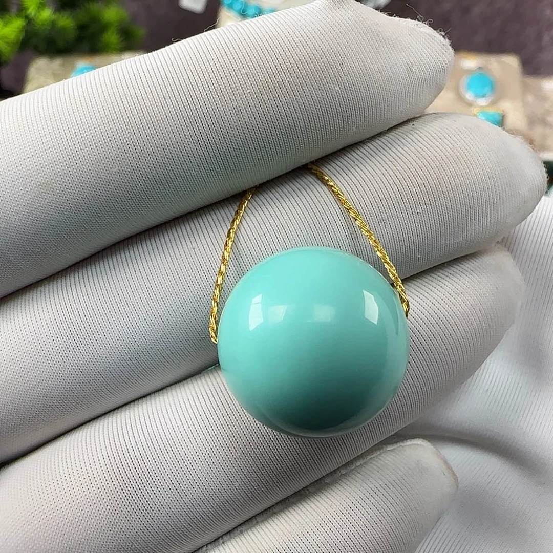 绿松石未镶嵌16mm➕单珠