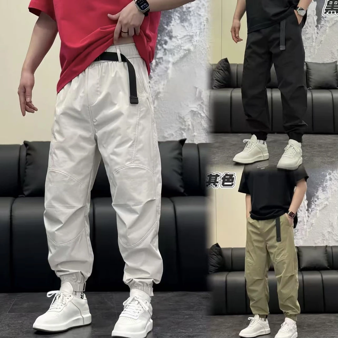 时尚休闲裤男士百搭薄款潮流弹力宽松