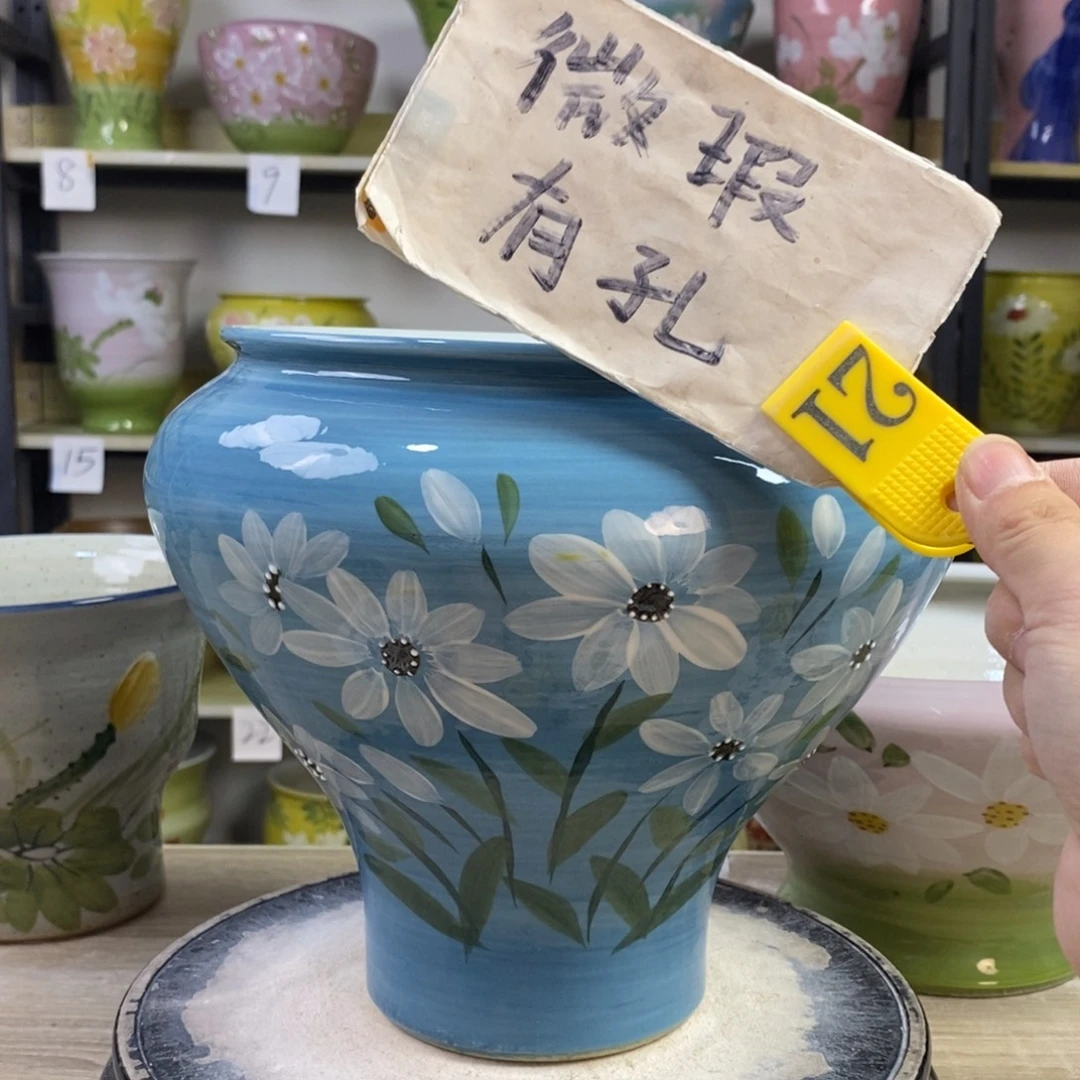 景德镇手工手绘陶瓷花盆