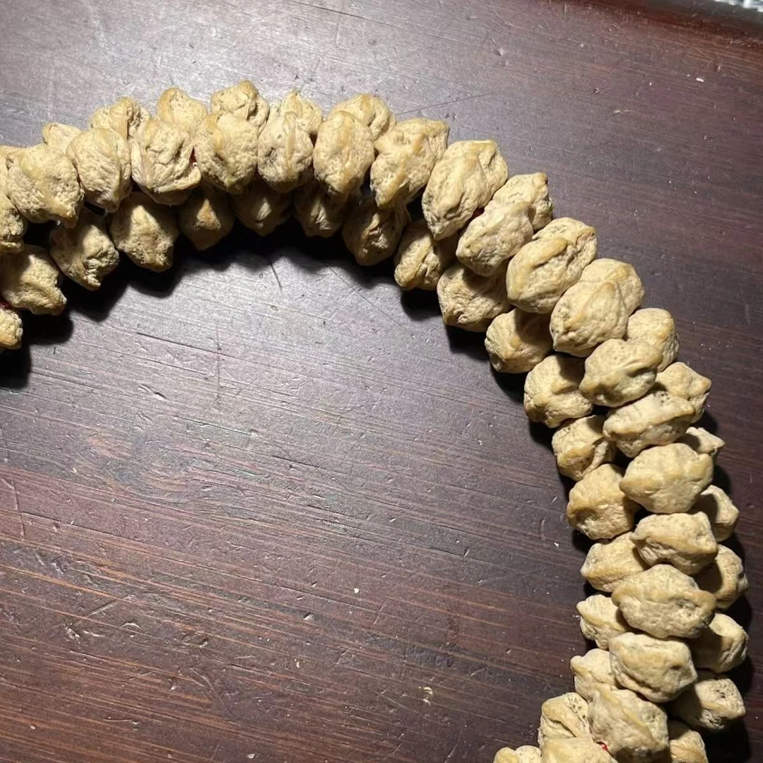 热振百香籽单圈手串柏香籽横打手持油性密度好顺纹原桩男女通用