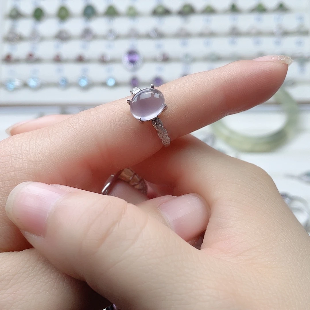 萤石银S925镶嵌戒指