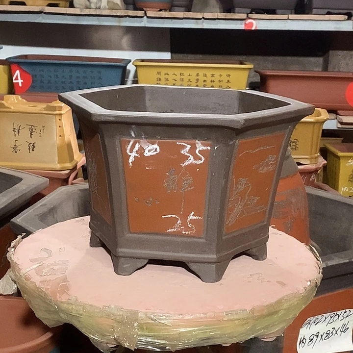 紫砂花盆花盆包邮