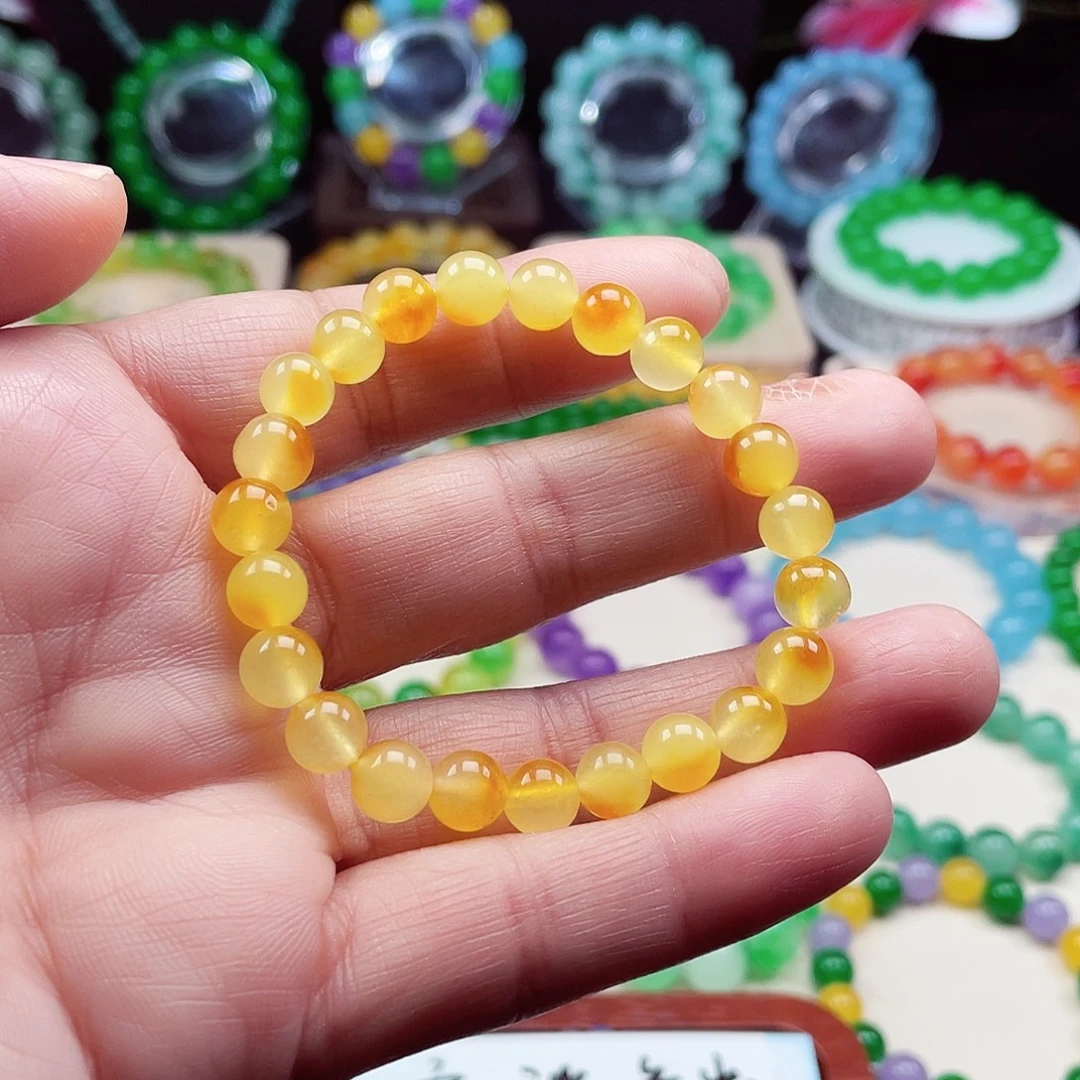 翡翠未镶嵌颈饰卡8翡翠珠链男女款19