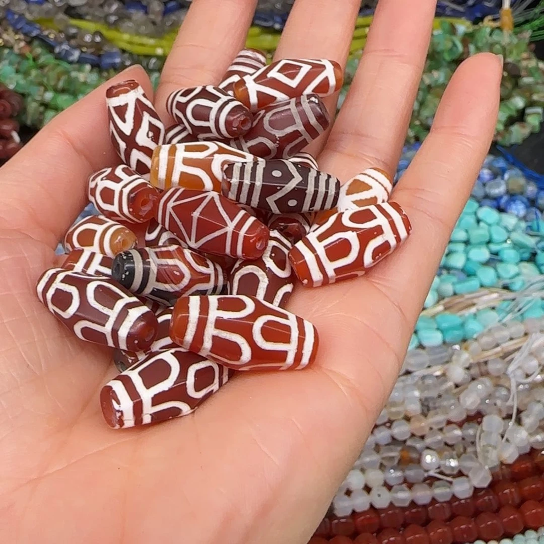 玛瑙/玉髓合金珠宝半成品老玛瑙一颗不挑