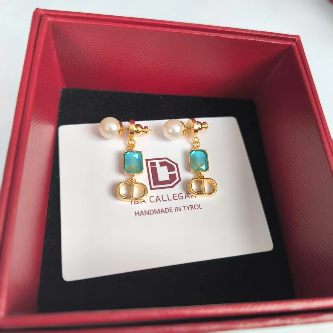 铜合金耳饰 《货号9115》韦雪同款蓝色猪鼻子耳环