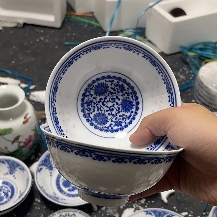 碗5英寸缠枝莲碗2个装