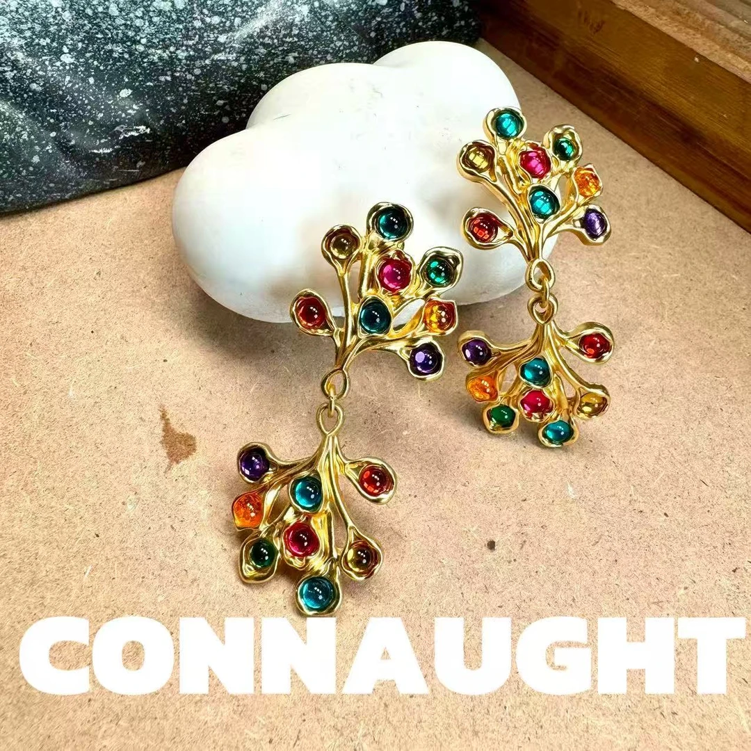 耳饰 正品CONNAUGHT【落日彩虹】中古耳饰YW586