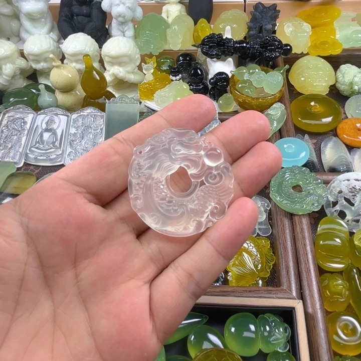 未镶嵌岫玉吊坠(不含链)墨