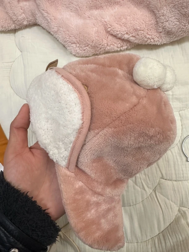 B7儿童粉色帽子可爱