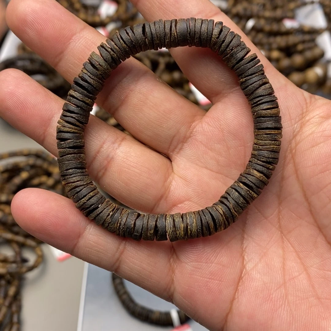 沉香手串沉水片珠单圈8克多样性发一