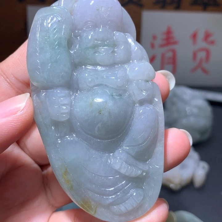 翡翠未镶嵌颈饰保真天然A货翡翠
