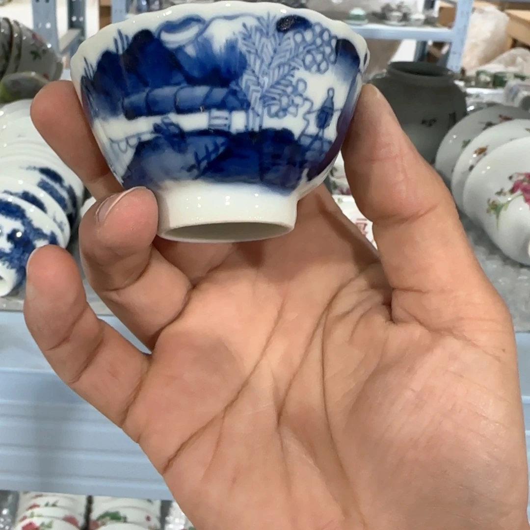 瓷片摆件手绘瓷器处理了
