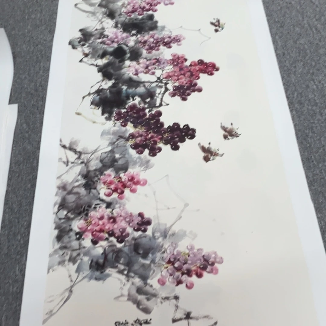 国画绘画作品多次