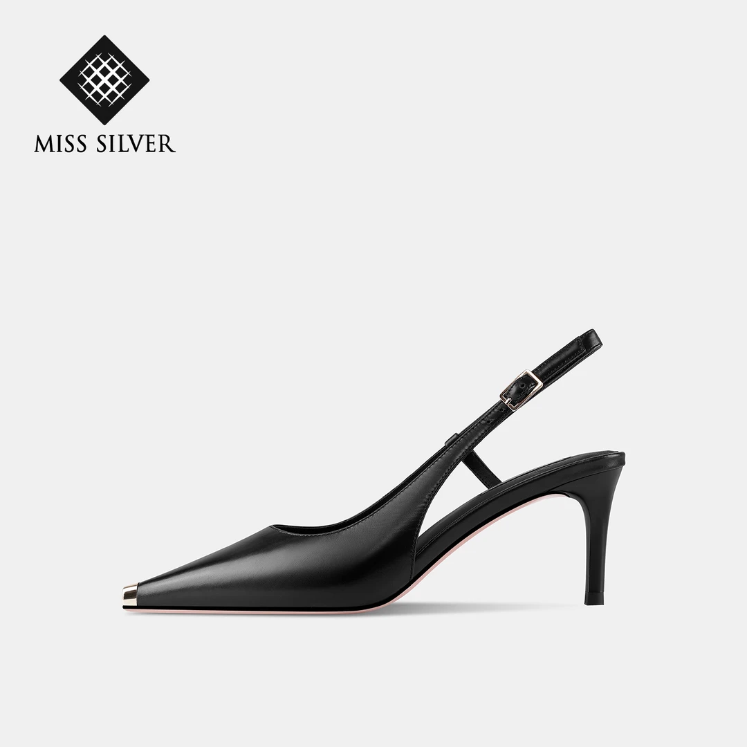 【限定浮华】MISSSILVER2025春季优雅时尚爆款细高跟女鞋气质百搭