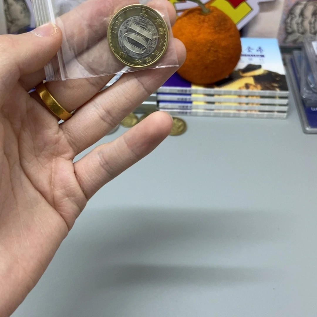 其他普通金属二轮鸡年纪念币单枚福利