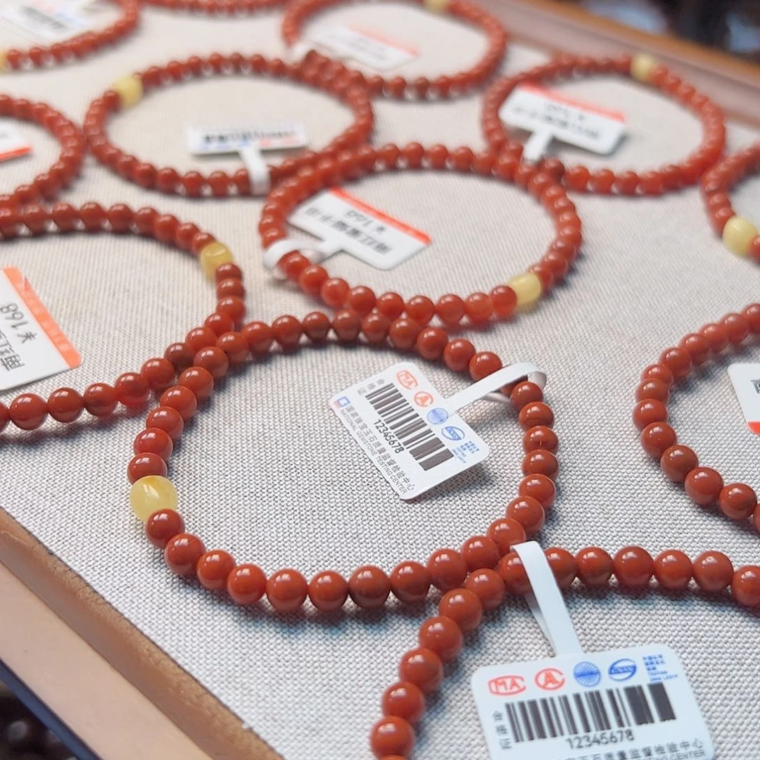 南红玛瑙未镶嵌手链