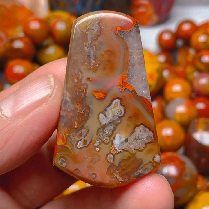 玛瑙/玉髓未镶嵌吊坠