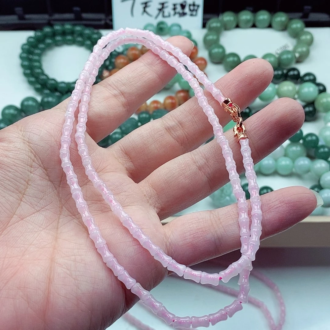 翡翠未镶嵌毛衣链