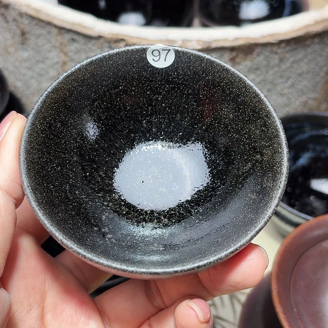 茶盏义兴龙窑建盏97微瑕