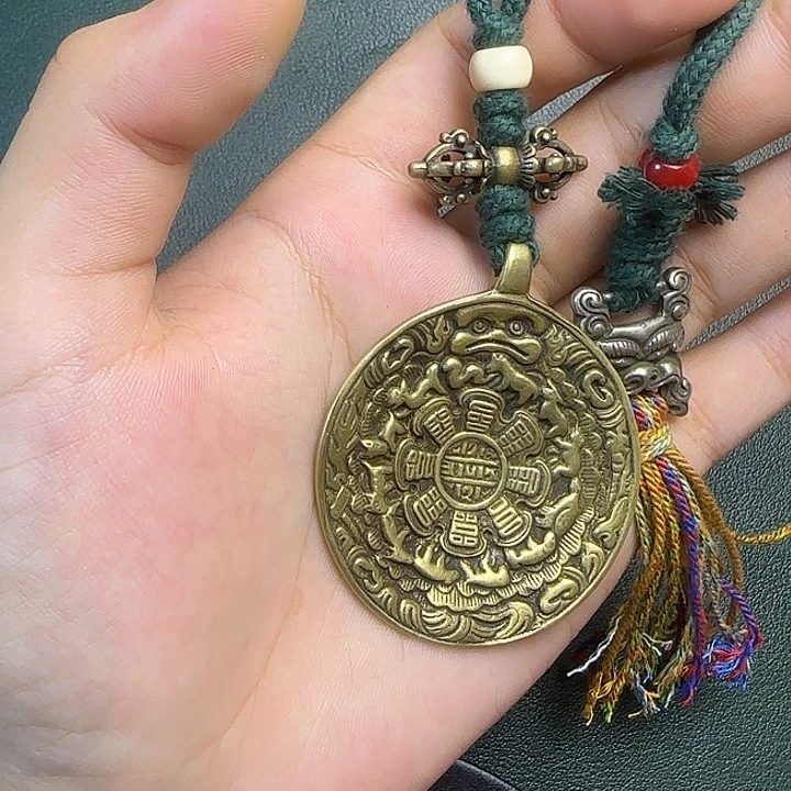 小***2铜铁合金类藏传工艺品九宫八卦