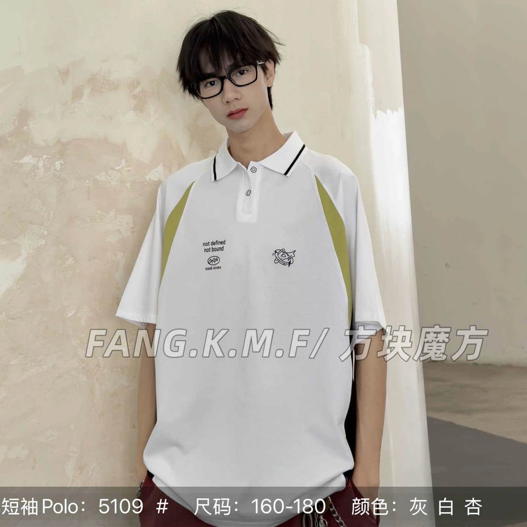 青少年男孩时尚短袖polo衫K5109