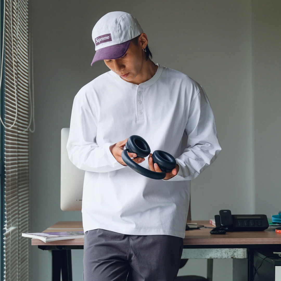 PrintsCrew重磅310克亨利领长袖基础大众T恤日系圆领春秋男士上衣