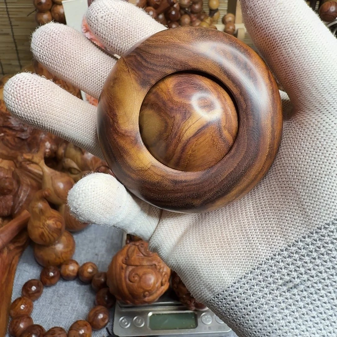 黄花梨/降香黄檀海南黄花梨紫油梨时来运转 转运珠