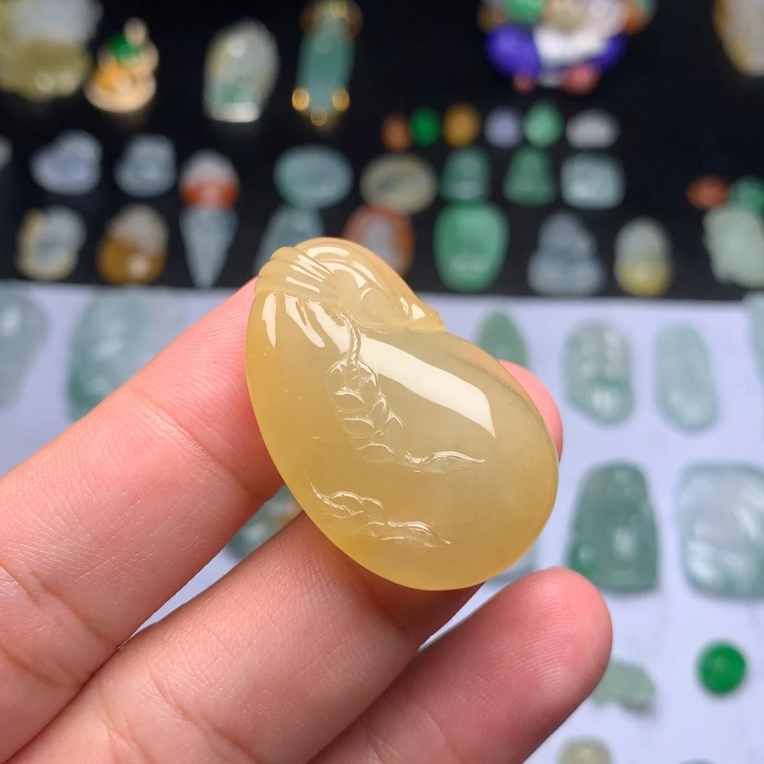 定制翡翠未镶嵌钱袋袋