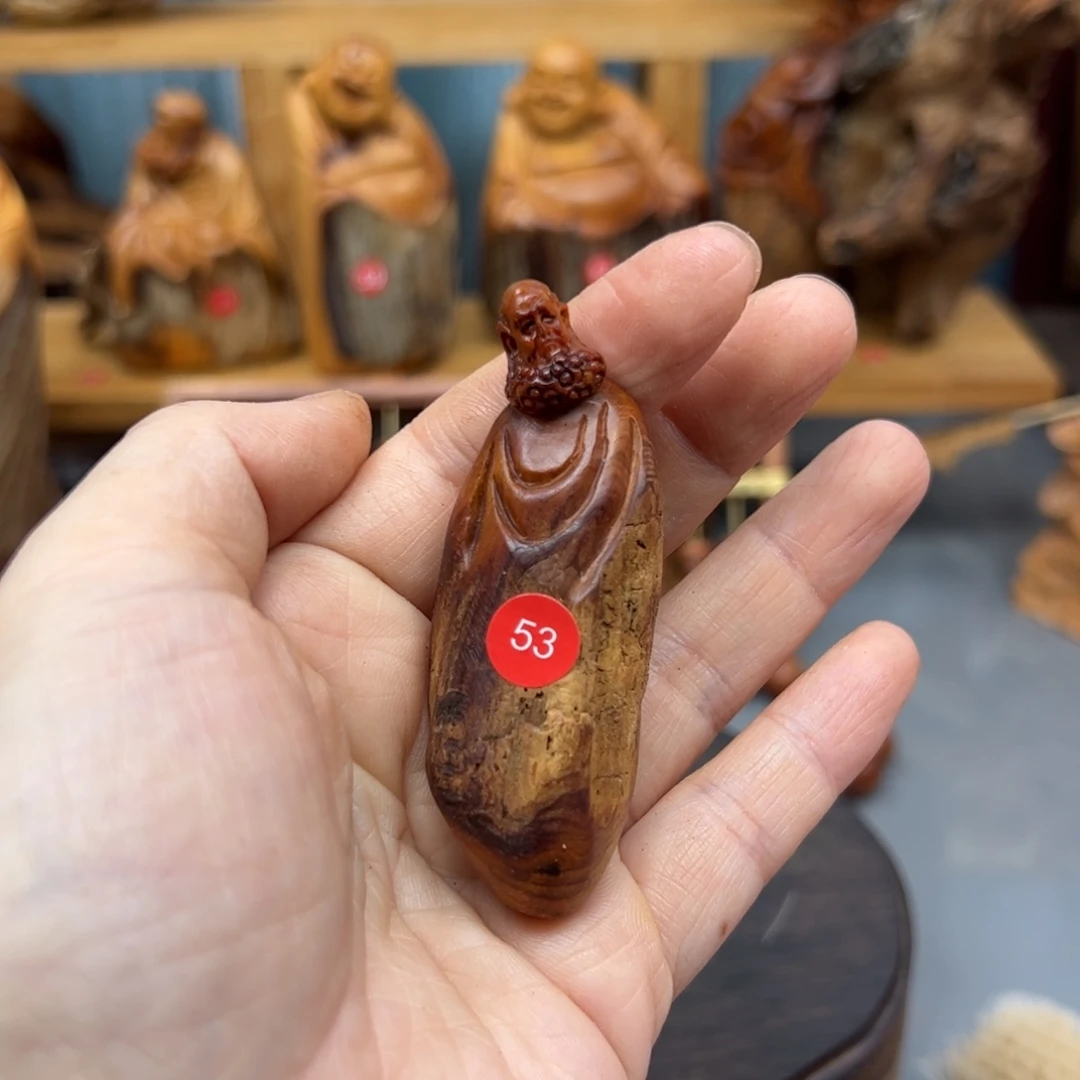 阿***丑木崖柏木摆件手把件，