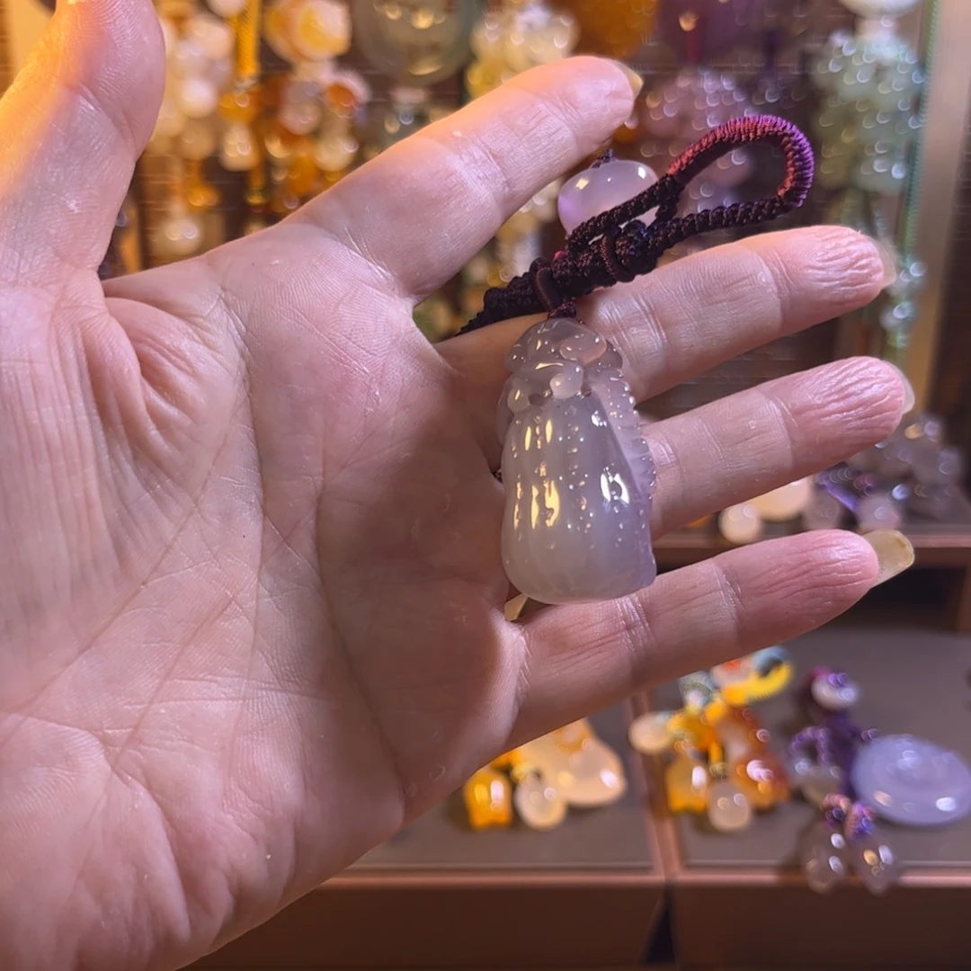 玛瑙/玉髓手机挂件未镶嵌