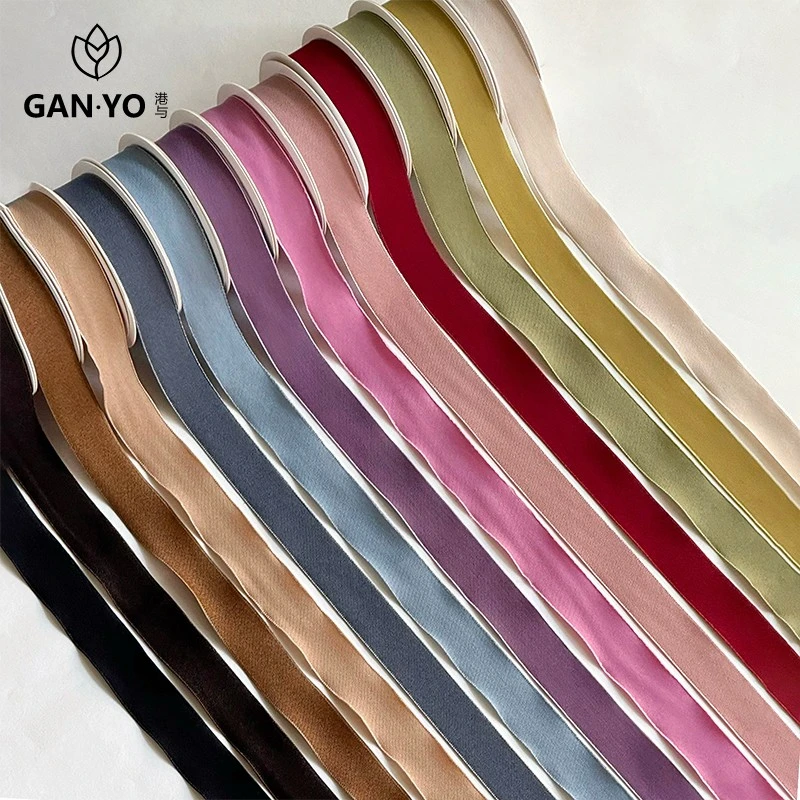 港与 素雅棉丝带鲜花花束包装绑带花艺花店搭配丝带手工diy织带