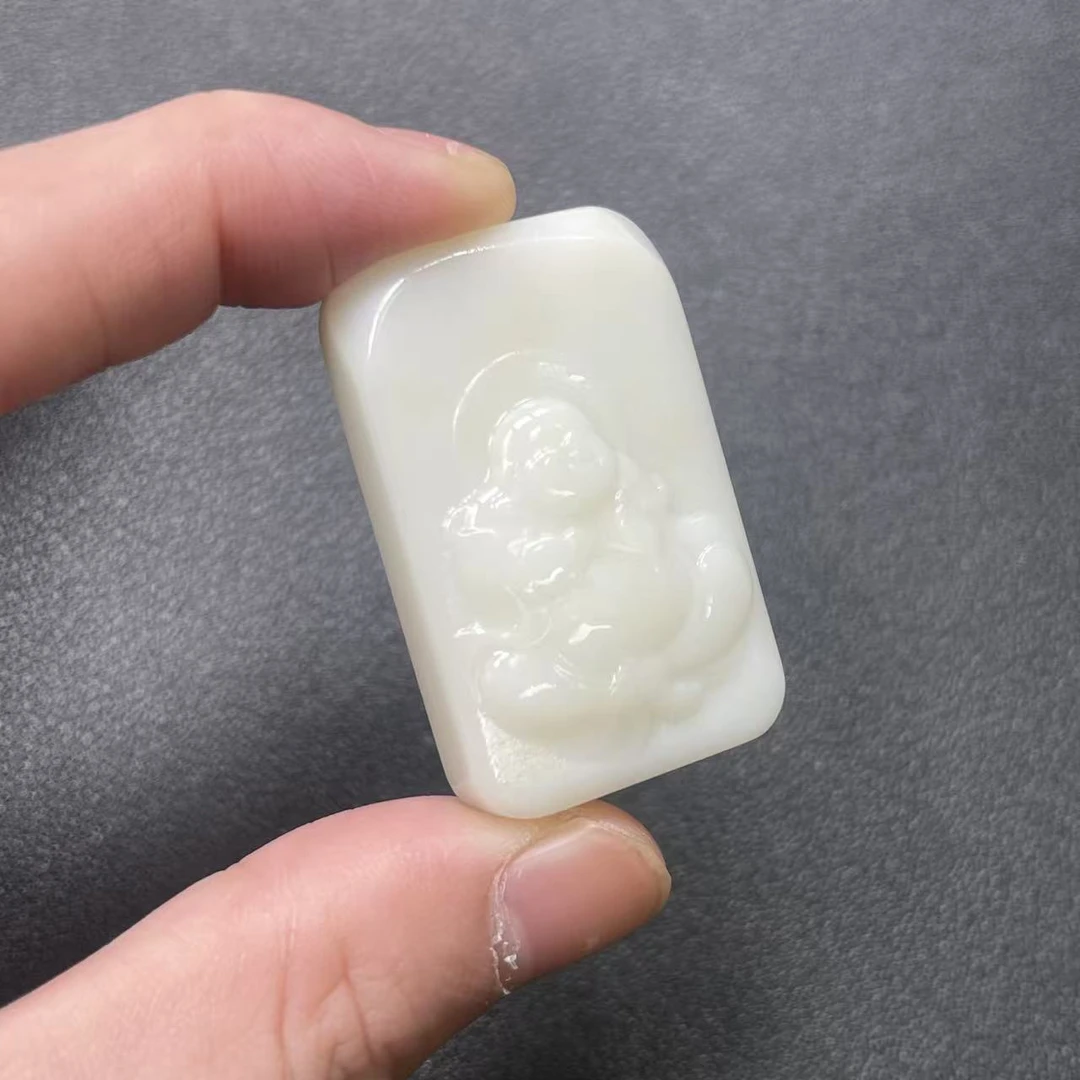 天然和田玉-佛牌吊坠-02