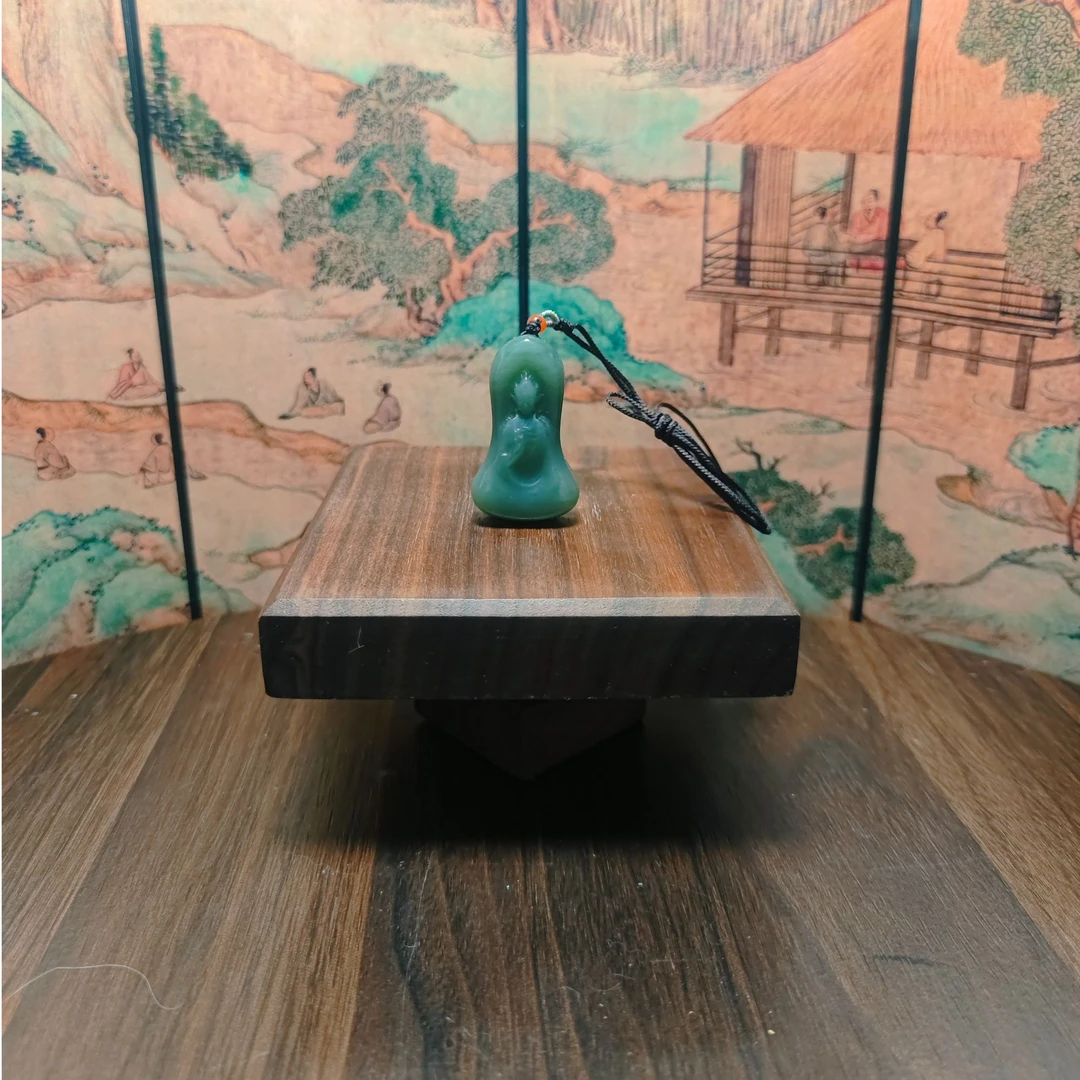 C和田玉观音吊坠0523