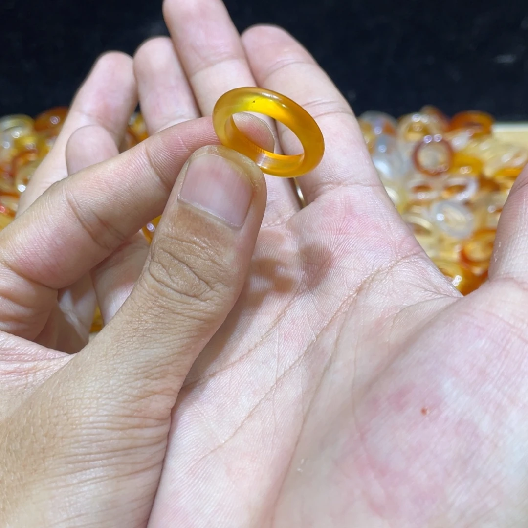 玛瑙/玉髓合金戒指6号港13 默认瑕疵