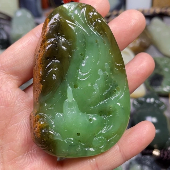 和田玉未镶嵌挂件