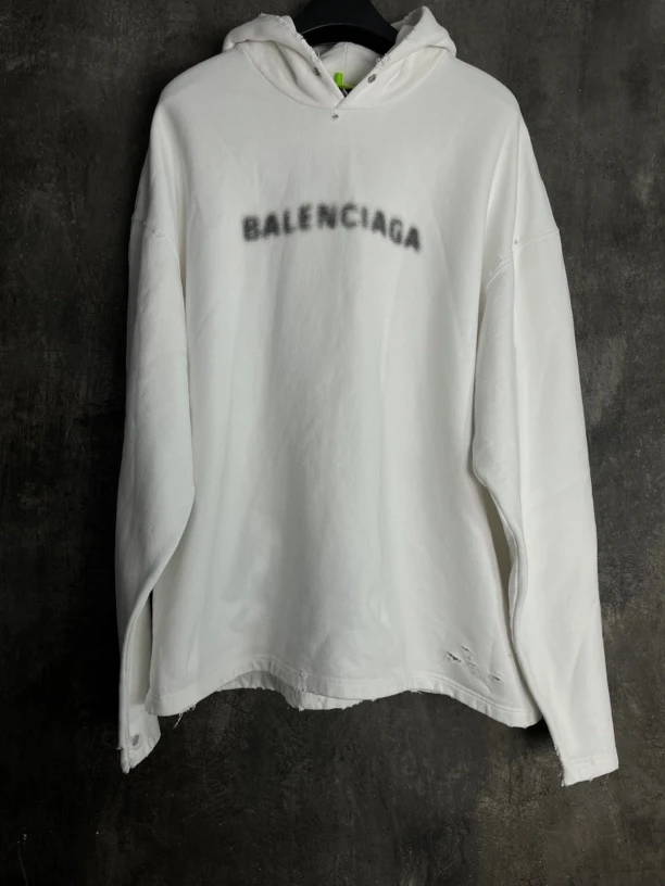 全新未使用 Balenciaga/巴黎世家 S码*1/模糊马赛克帽衫/01743