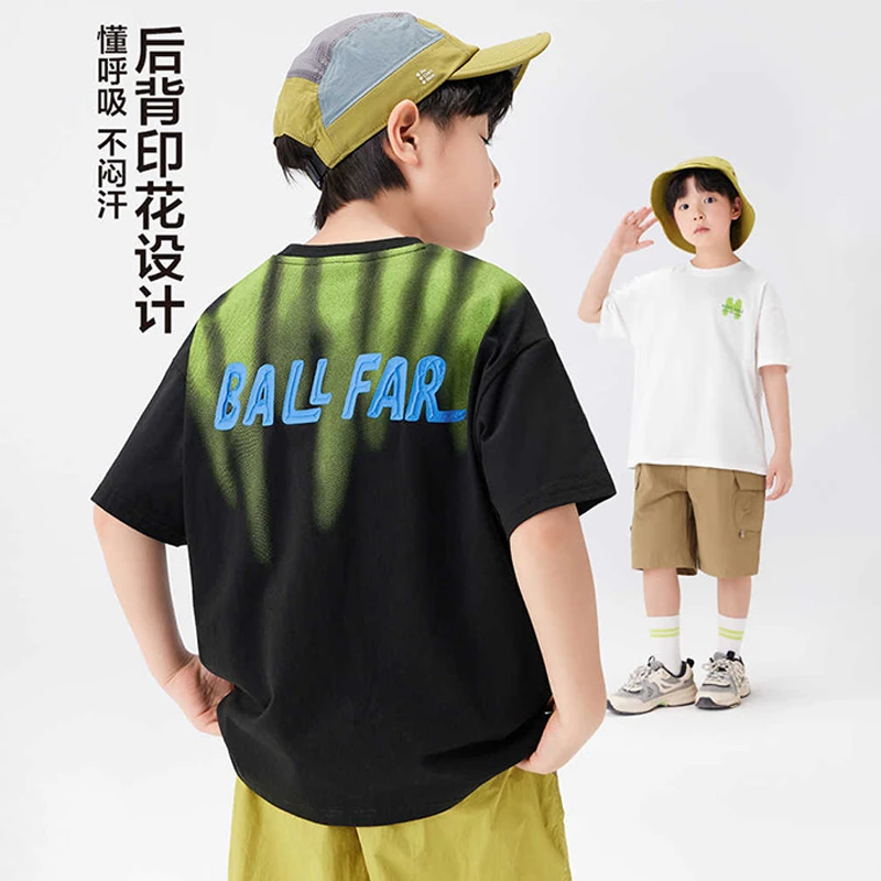 【100%纯棉】儿童T恤短袖2025年夏季新款中大童男童夏款男孩半袖潮T