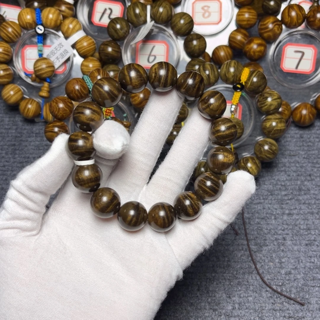 手串/手链楠木（金丝楠）阴沉1.5水波258