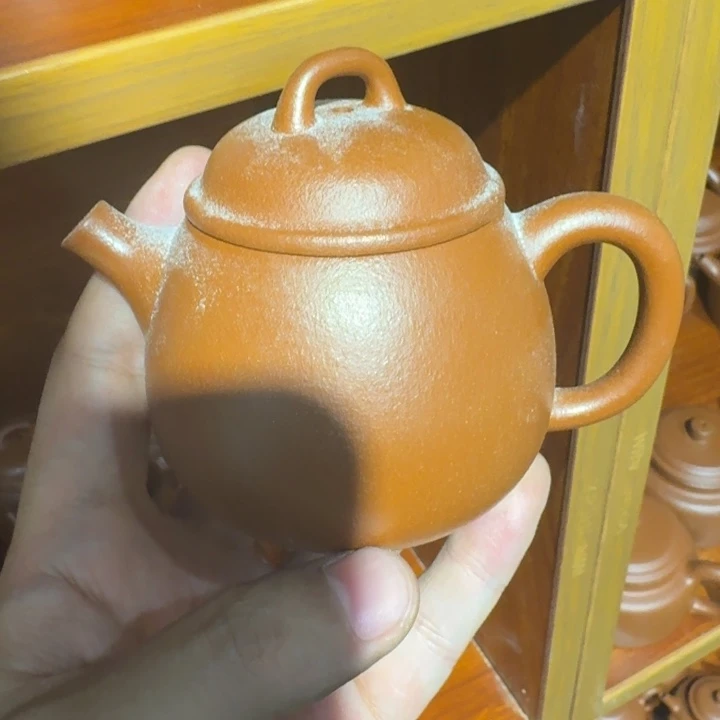 橘***猫茶壶紫砂宜兴紫砂微瑕