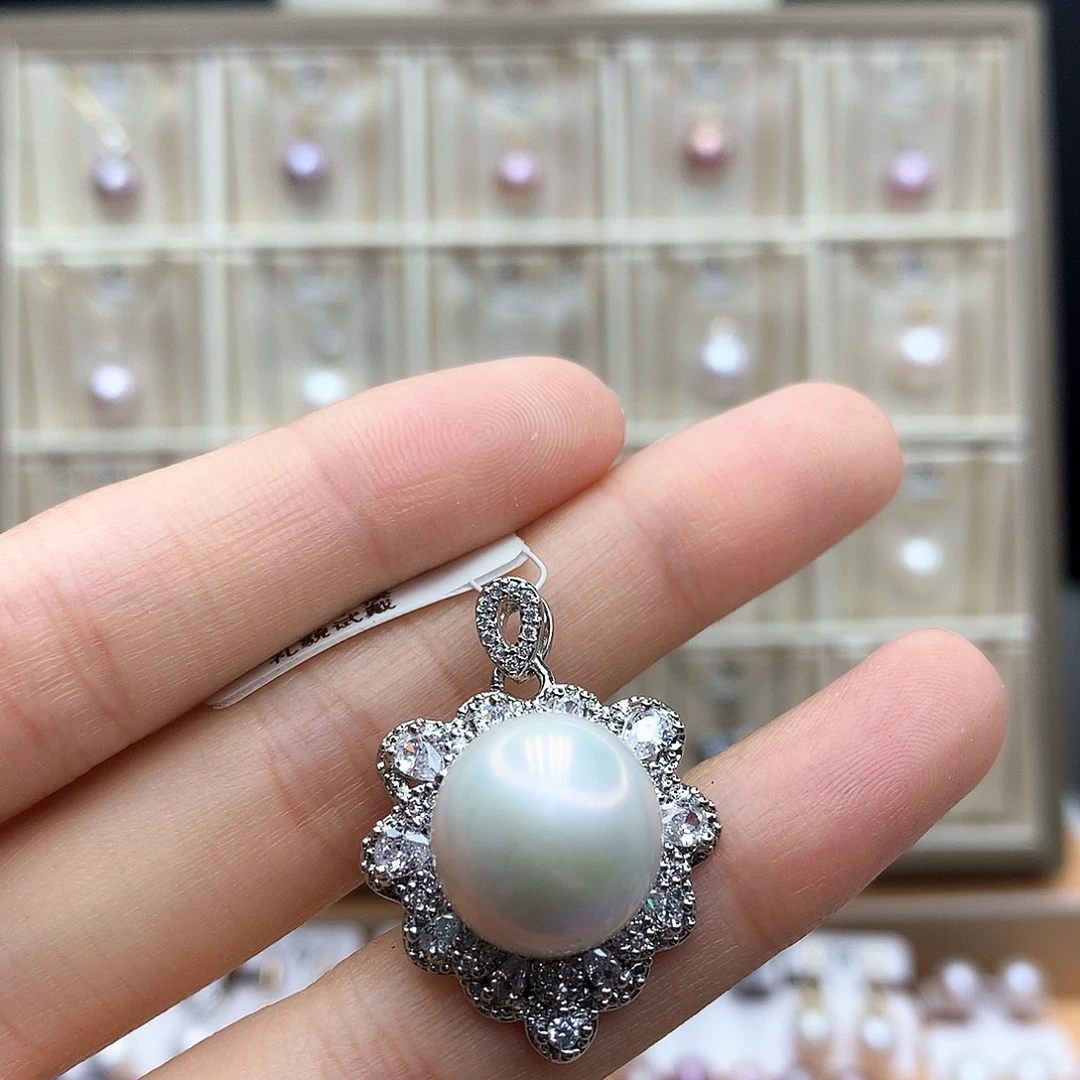 颈饰合金淡水珍珠