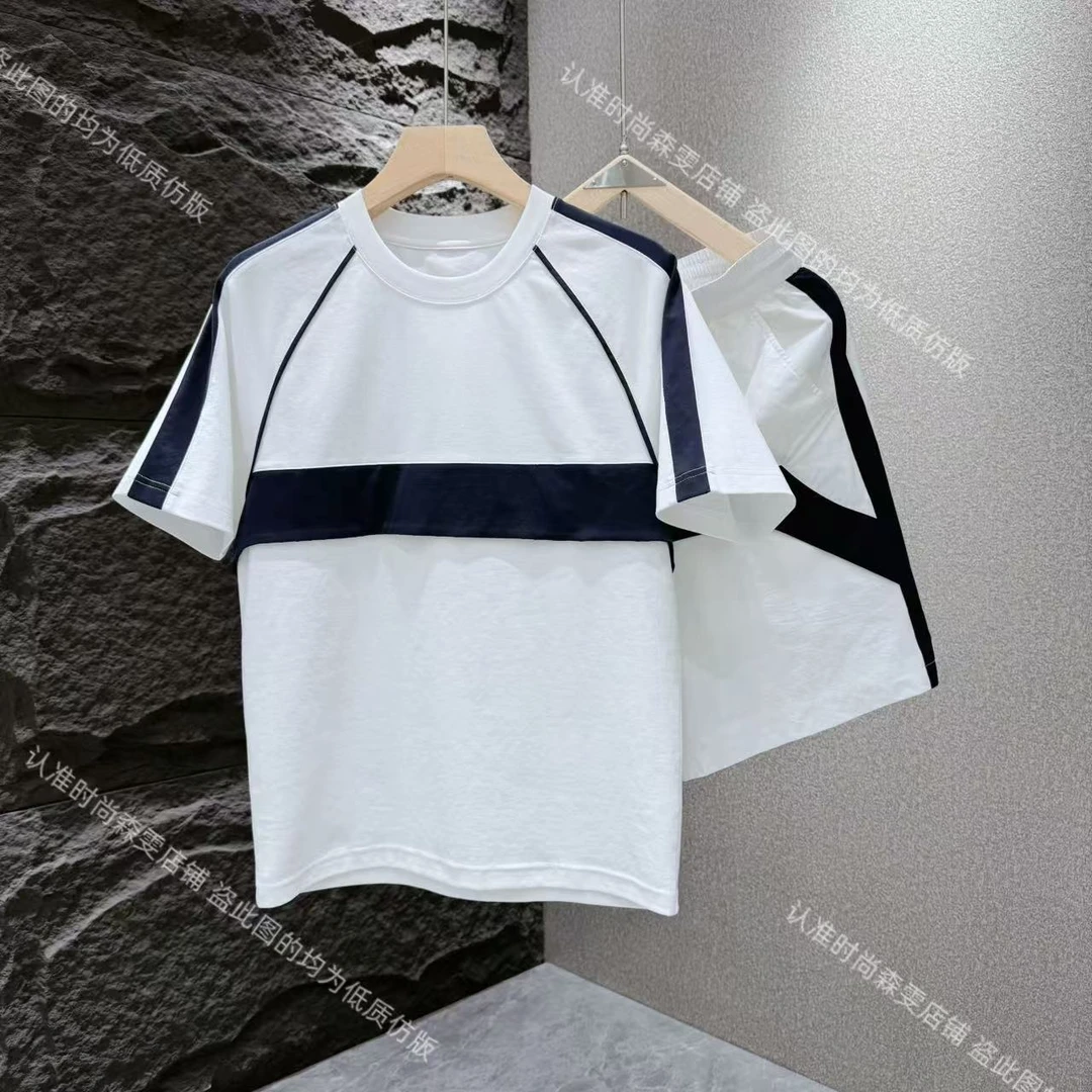 夏季简约清爽休闲时尚潮流帅气百搭男士套装