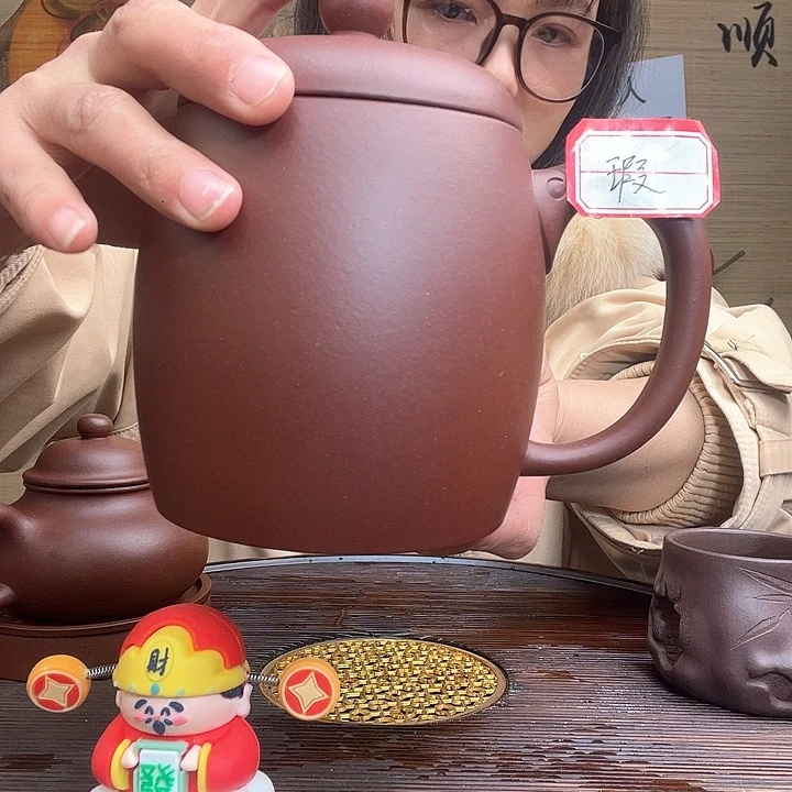 紫砂茶杯原矿紫砂杯